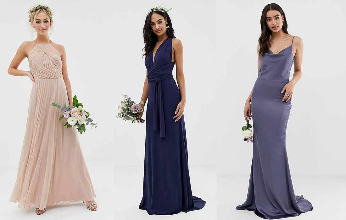 look asos bridesmaid dress outfit wedding affordable maid of honor