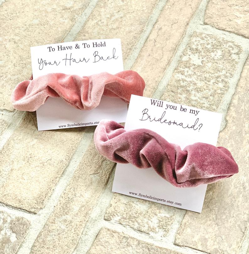 hair tie scrunchies bridesmaid SymbolicImports gift wedding Provence